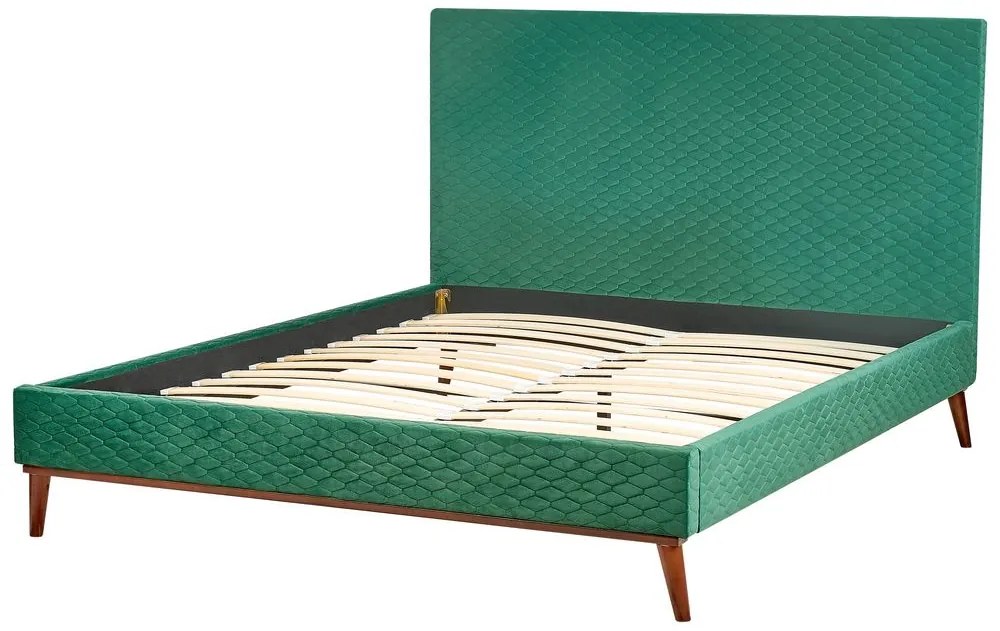 Franciaágy 160 cm BARON (ágyráccsal) (zöld). 1007167