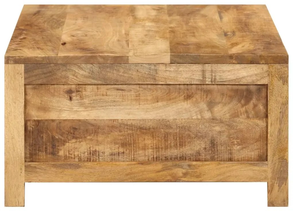 tömör mangófa dohányzóasztal 80 x 55 x 30 cm