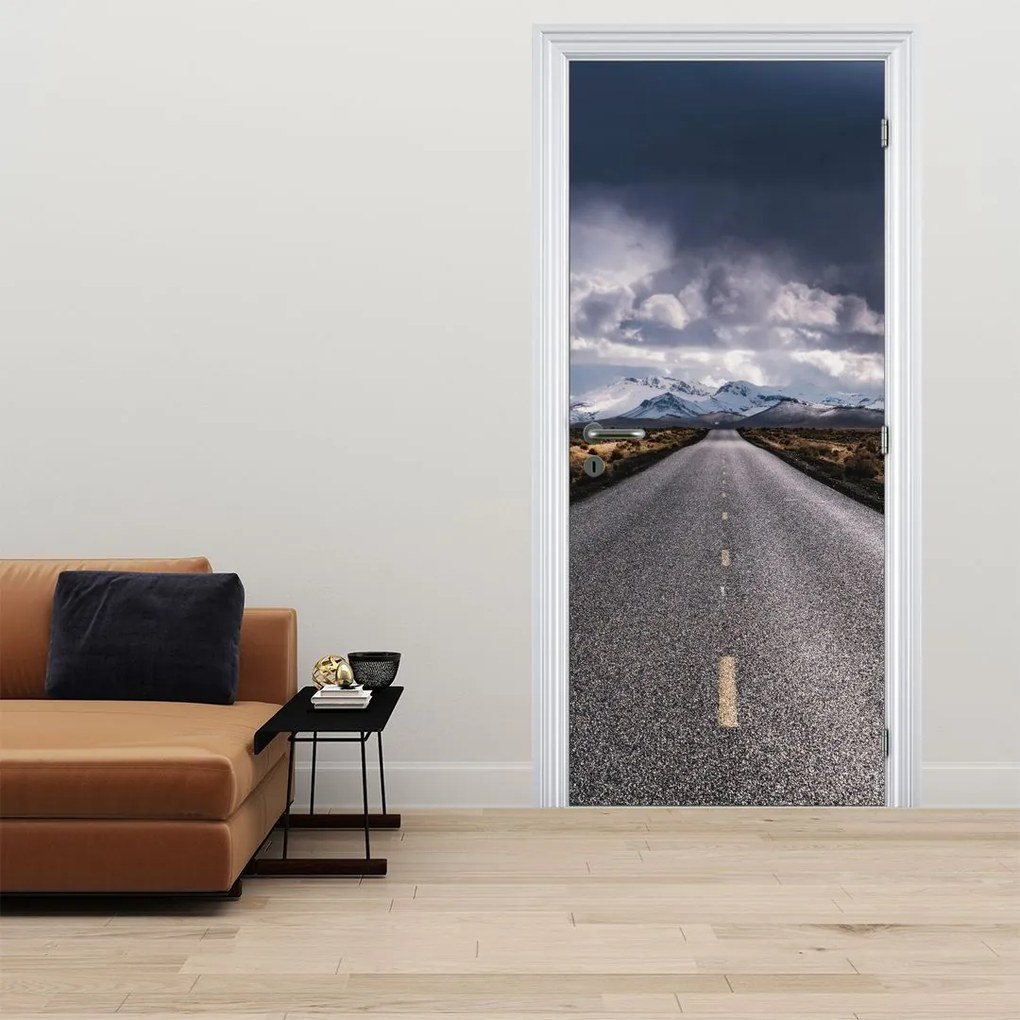 Fotótapéta ajtóra - Út a sivatagban (95x205cm)