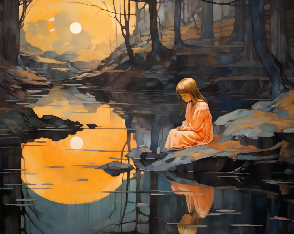 Poszter 76x60,5cm Alkonyati öröm