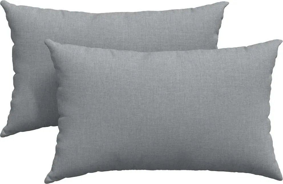 vidaXL Kanapé párnák 2 pcs Világosszürke 50 x 30 cm szövet