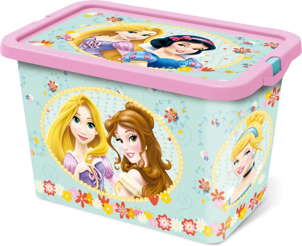 Disney Hercegnők Tea Party műanyag tároló doboz 7 L