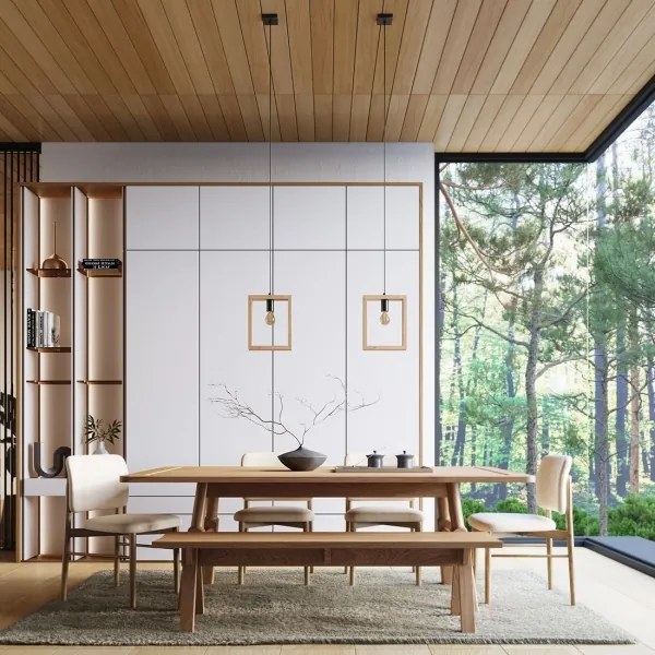 Sollux SL.1310 - Csillár zsinóron ARIES 1xE27/15W/230V bükkfa/bézs