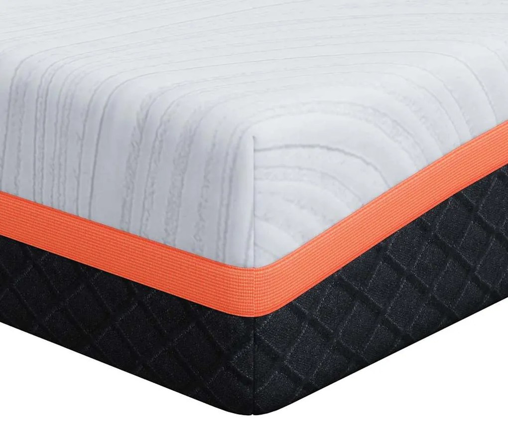 Matrac Fehér és Szürke 90 x 190 cm Memóriahab