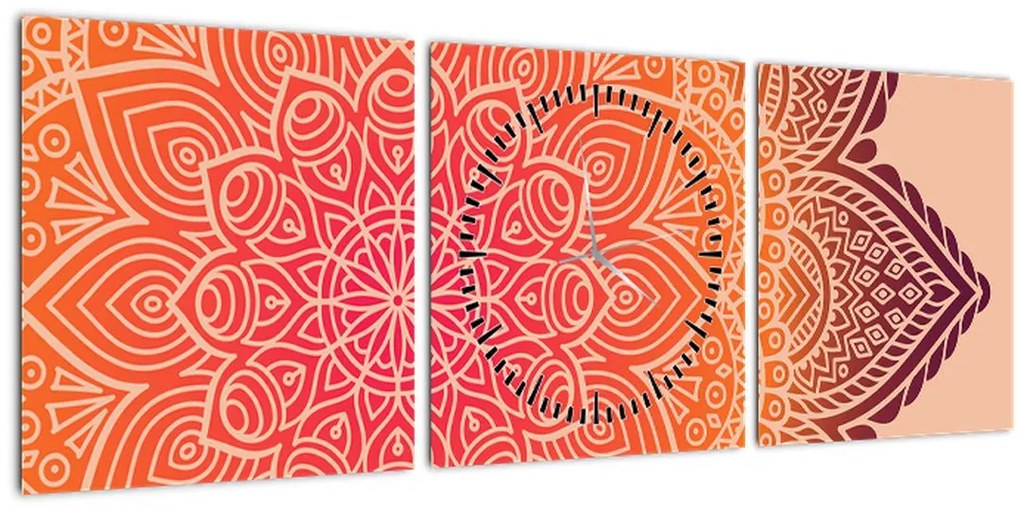 Kép - mandala art (órával) (90x30 cm)