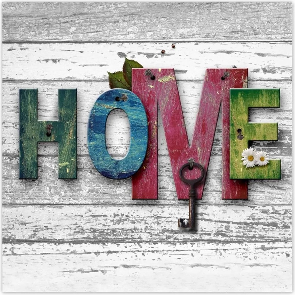 Poszterek 30x30 Otthon Házikó Felirat