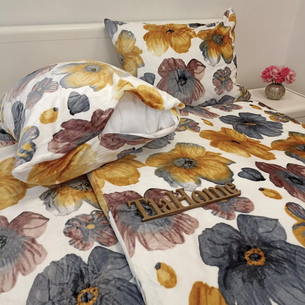 Daisy mikroplüss ágynemű 200x140cm+90x70cm TiaHome
