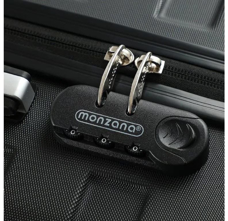 Deuba Utazó bőrönd Essential L - fekete