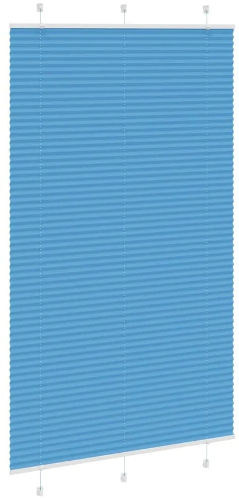 pliszírozott redőny kék 115x200 cm szövetszélesség 114,4 cm