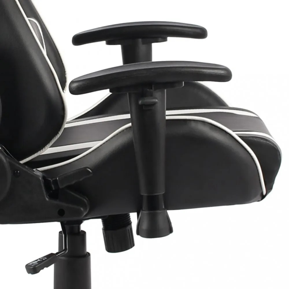fehér PVC forgó gamer szék