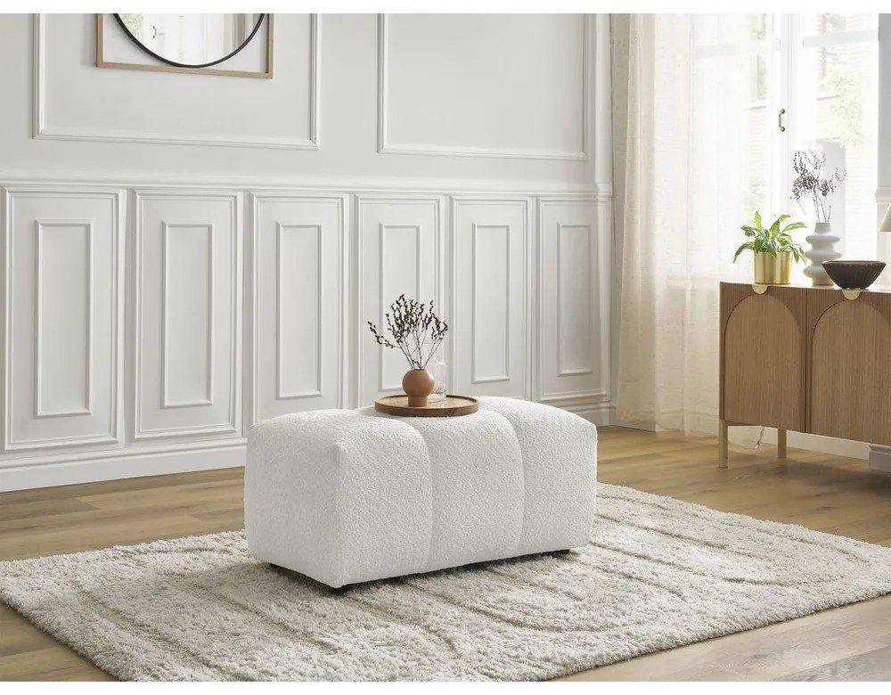 Fehér buklé lábtartó Roxelane – Bobochic Paris