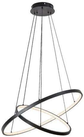 RÁBALUX 72345 BELIZA Modern Led Függesztett Lámpa Fekete IP20