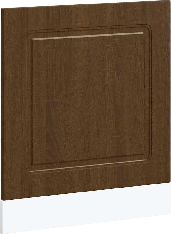 vidaXL mosogatógép panel Kalmar barna tölgy 60x1,5x67 cm műanyag fa
