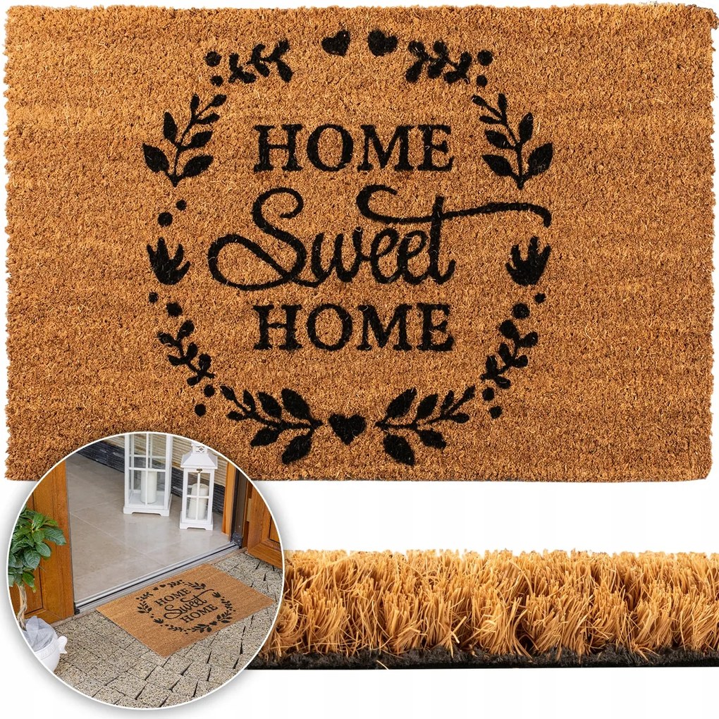 Lábtörlő Ajtó Alá Sweet Home Természetes Gumi 40x60 CM