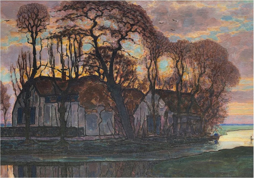 Fali fotótapéta Étkezőbe Esti tájkép 208x146 Ragasztó