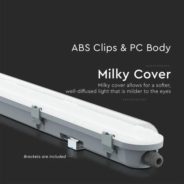 LED műszaki fénycsöves lámpatest SAMSUNG CHIP LED/18W/230V 6500K IP65 60 cm