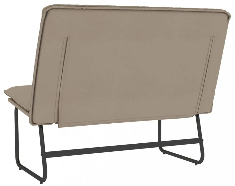 vidaXL kávészínű műbőr pad 100 x 75 x 76 cm