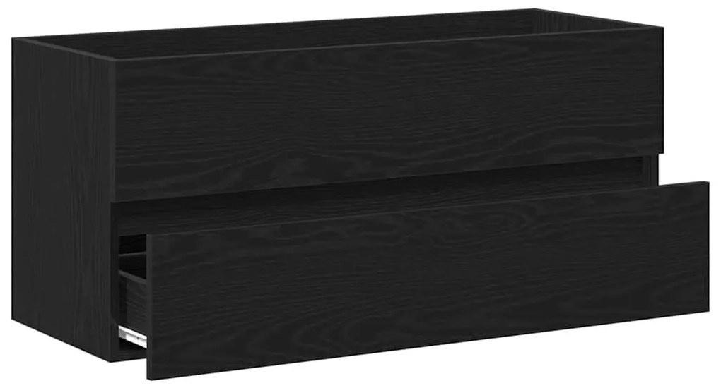 Fekete tölgy forgácslap mosdószekrény 100 x 38,5 x 45 cm