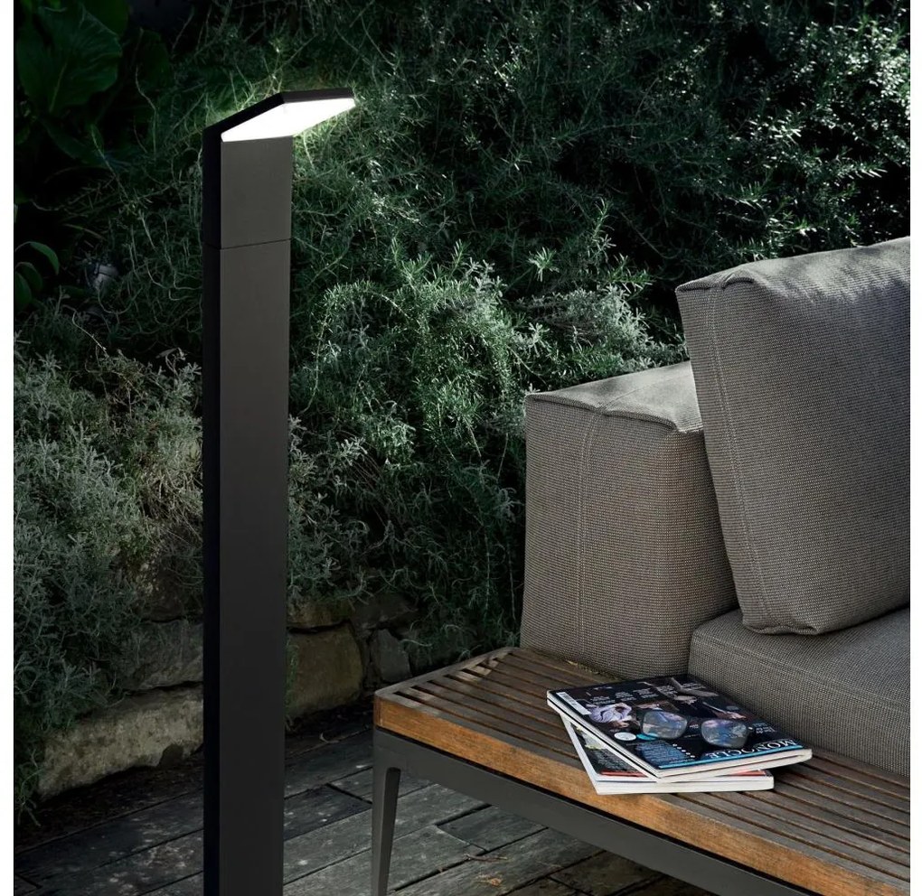 Ideal Lux- LED Kültéri lámpa STYLE LED/8,5W/230V 4000K 100 cm CRI 90 IP54 fekete