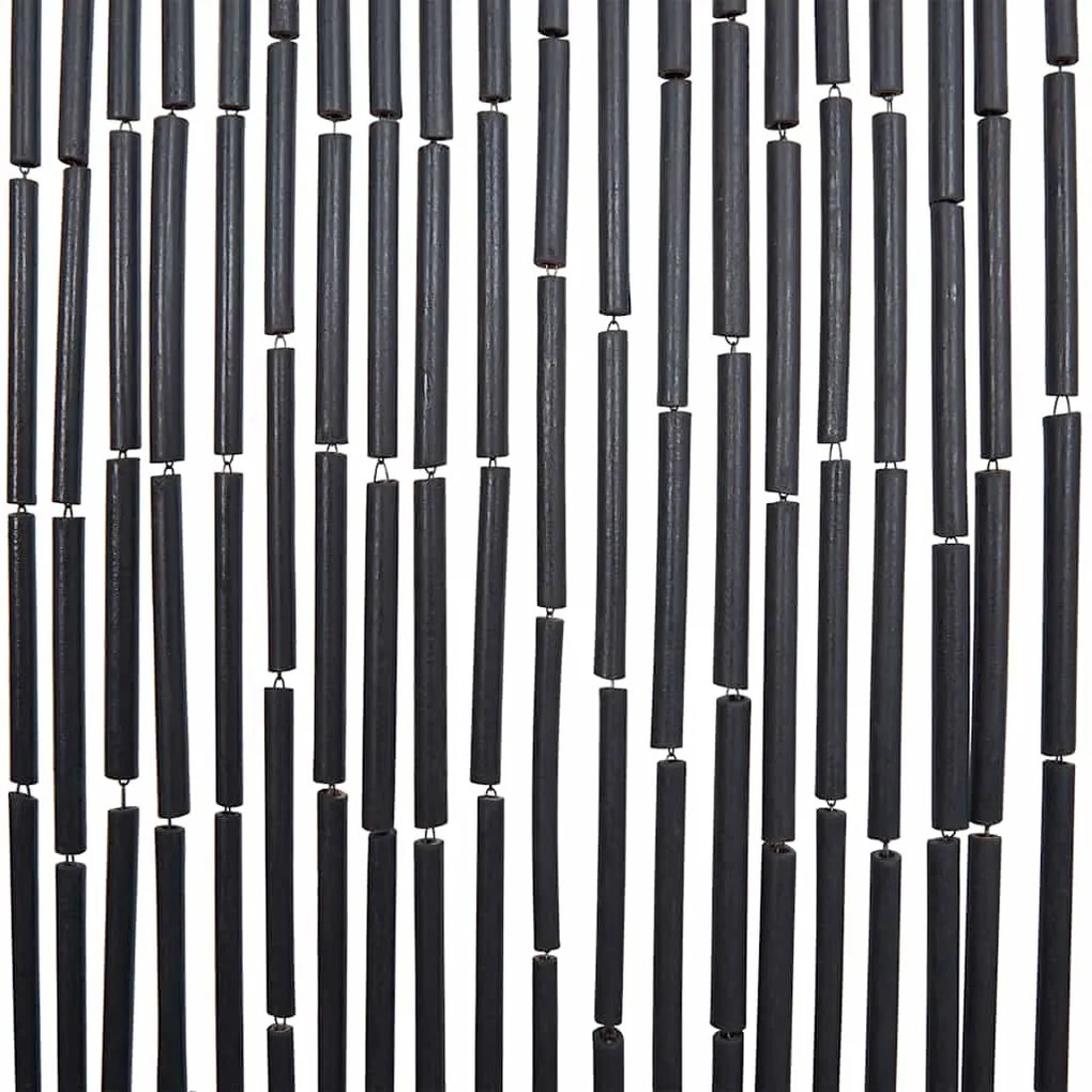 rovaros ajtófüggöny Sötétszürke 56x185 cm bambusz