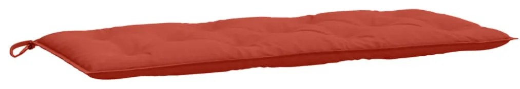 2 db melange piros szövet kerti padpárna 120 x 50 x 7 cm