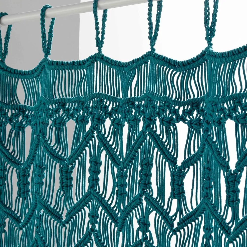 Kék függöny ajtóra 90x200 cm Macarena – douceur d'intérieur