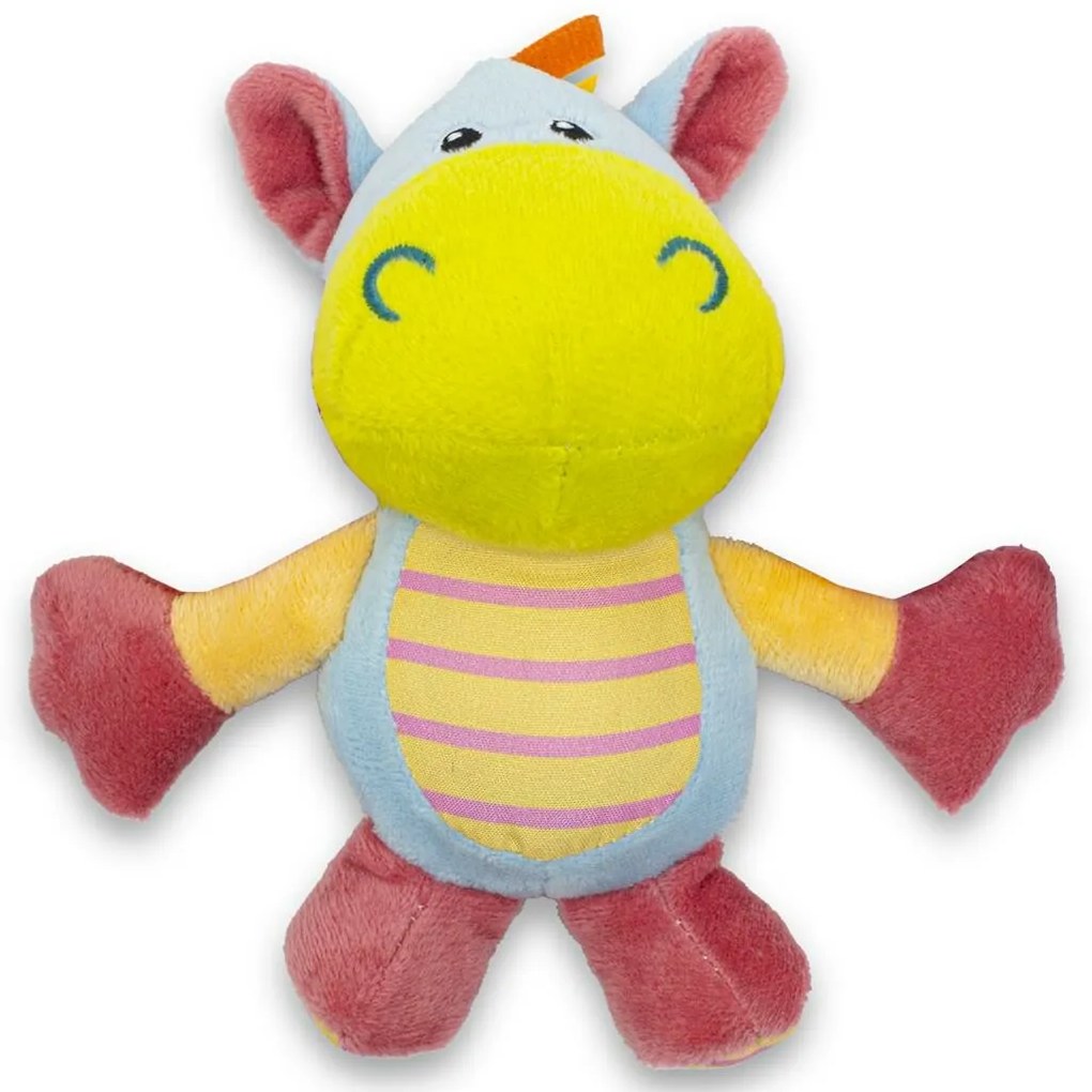 Baby Mix Víziló és majom gyerek csörgő babakocsihoz , 28 cm