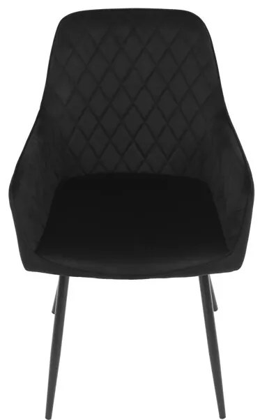 Fekete Bársony Étkezőszék. DCH-215 BK4