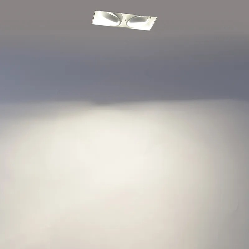 Okos beépíthető spotlámpa, fehér, keret nélküli, 2 WiFi GU10-es fényforrással - Oneon 2