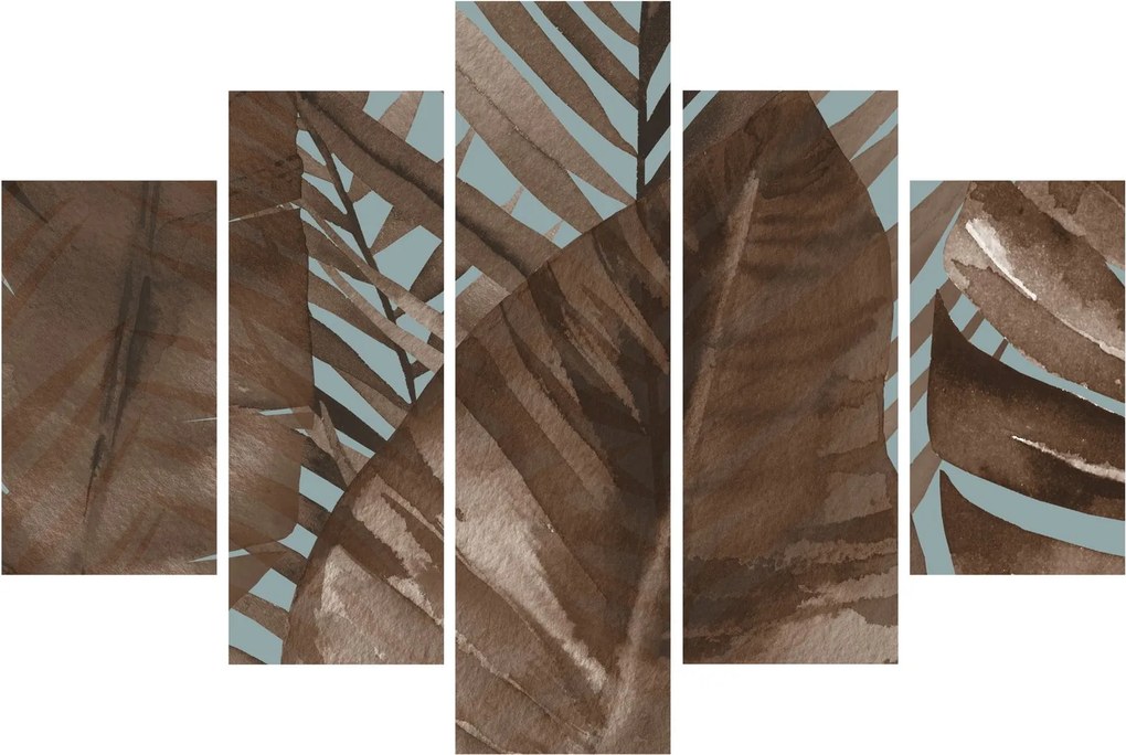 Kép - Pálma levél, akvarell (150x105 cm)