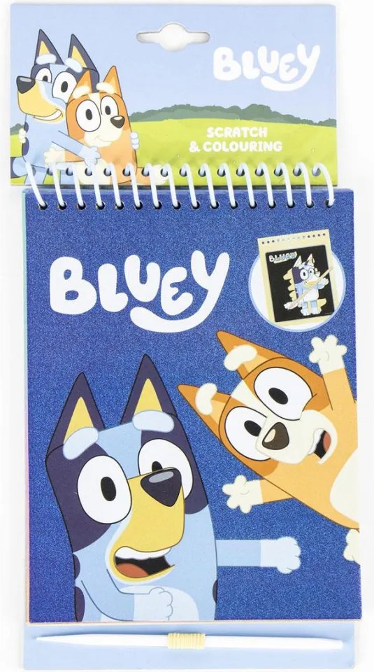 Bluey Bingo scratch képkarcoló és színező szett