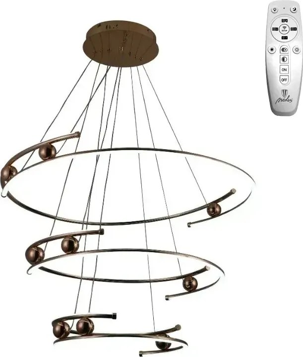 NEDES J4347-GCH Modern Led Függesztett Lámpa IP20