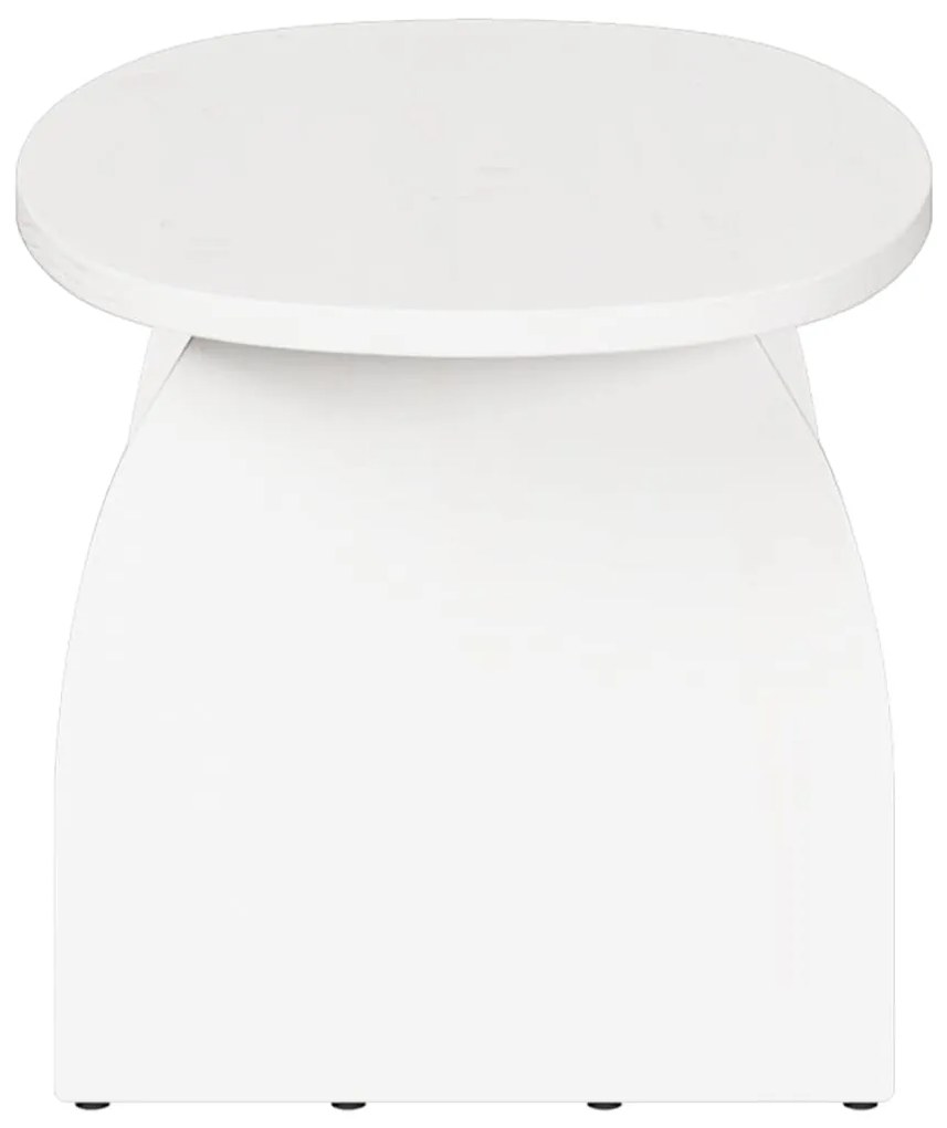 Dohányzóasztal Fehér 80 x 40 x 35 cm Tömör fenyőfa