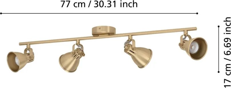 Eglo SERAS 900173 Spotlámpa 4x3W/GU10 IP20