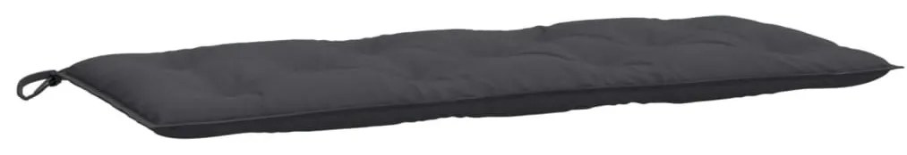 2 db melange antracitszürke szövet kerti padpárna 120x50x7 cm