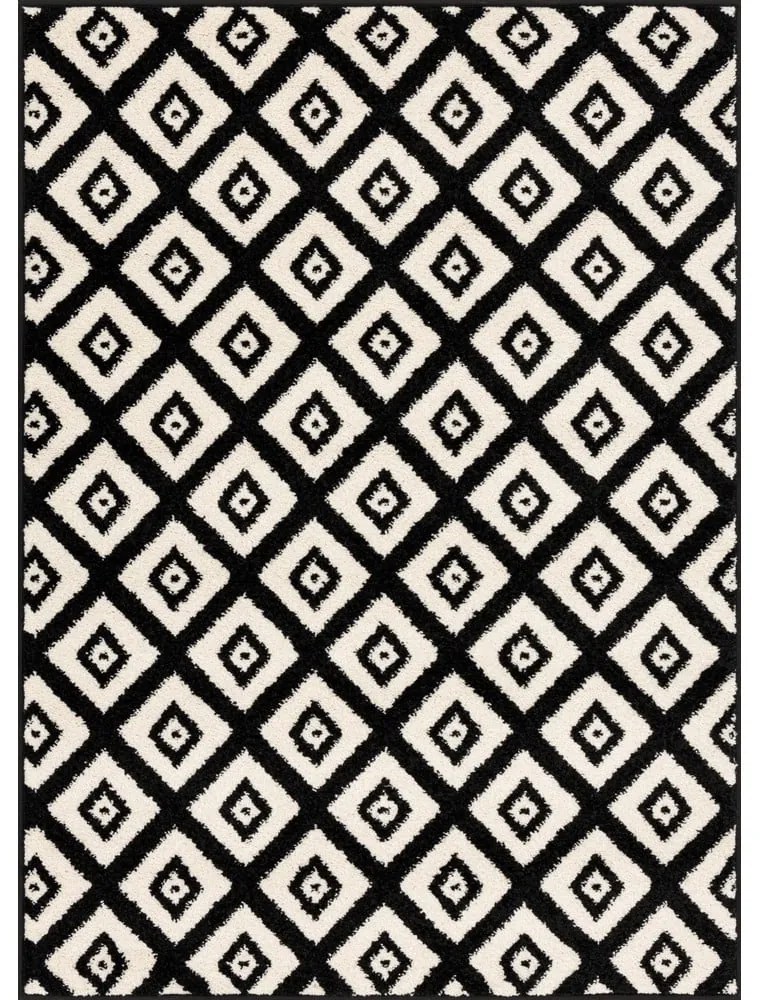 Fekete-fehér szőnyeg 160x220 cm Avanti – FD