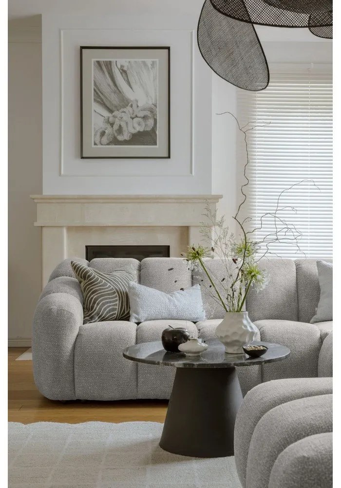 Világosszürke sarokkanapé (bal oldali-U alakú) Shell – Miuform