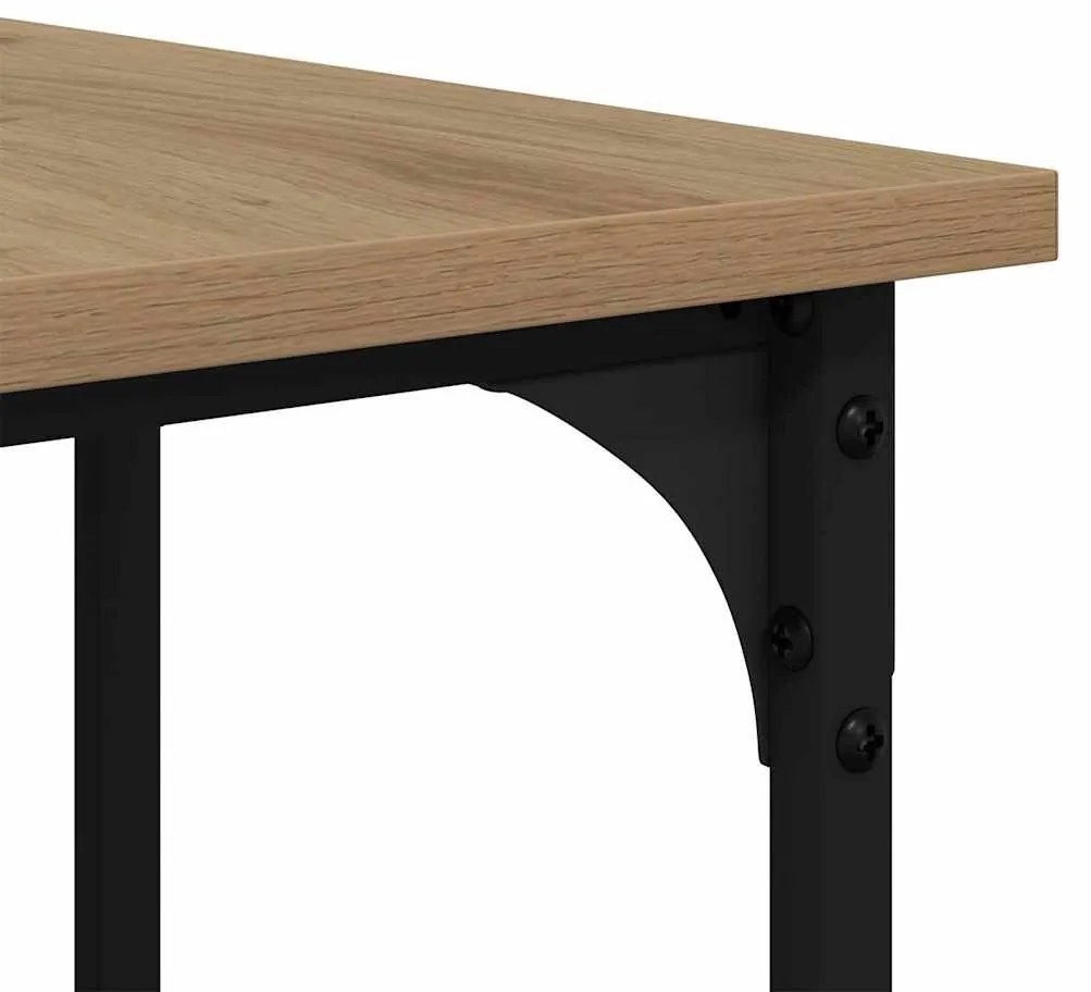 vidaXL Asztal Artisan tölgy 139 x 139 x 75 cm Faanyag