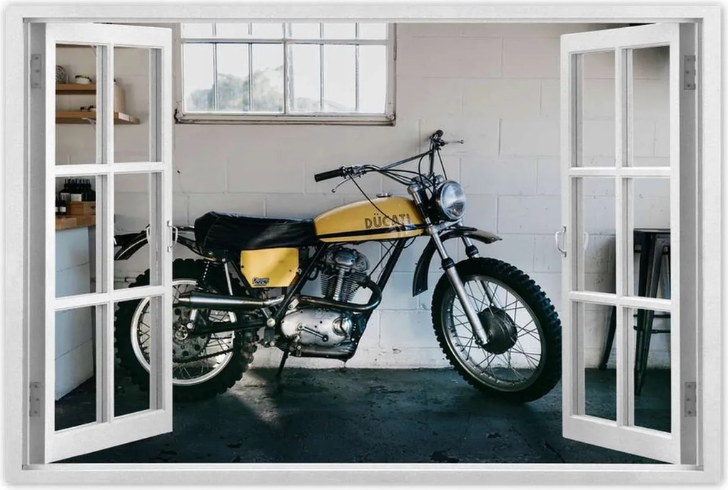 Poszterek 120x80 Ducati Chrome Yellow