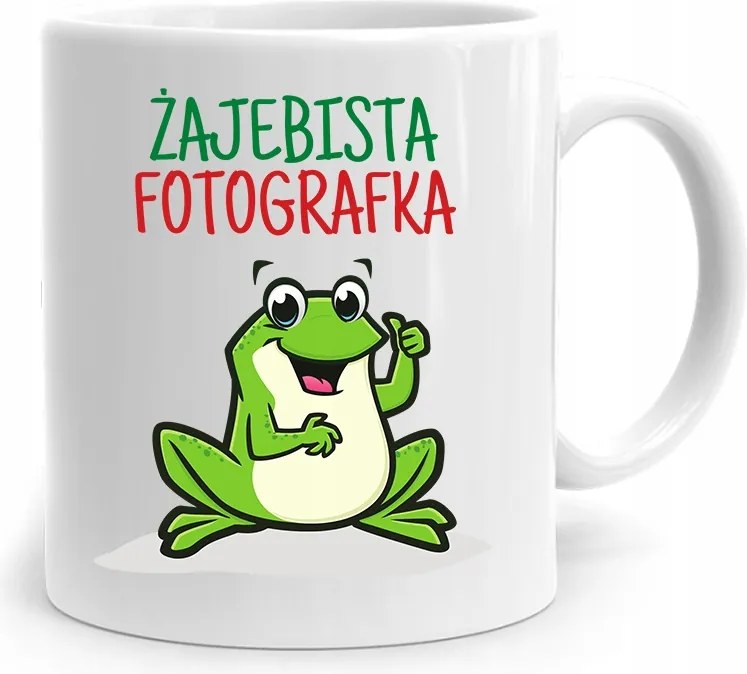 Bögre Fotósnak Békás Fotós Ajándék nyomott mintával