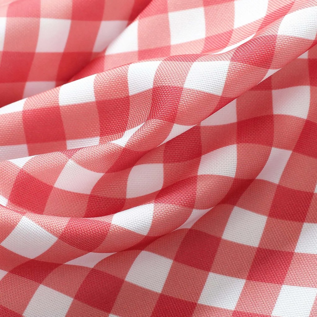 Goldea teflonbevonatú asztlterítő - piros kockás 100 x 100 cm