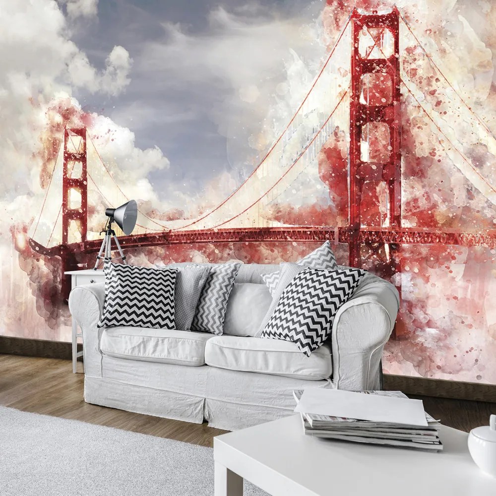 Golden Gate híd poszter, fotótapéta, Vlies (208 x 146 cm)