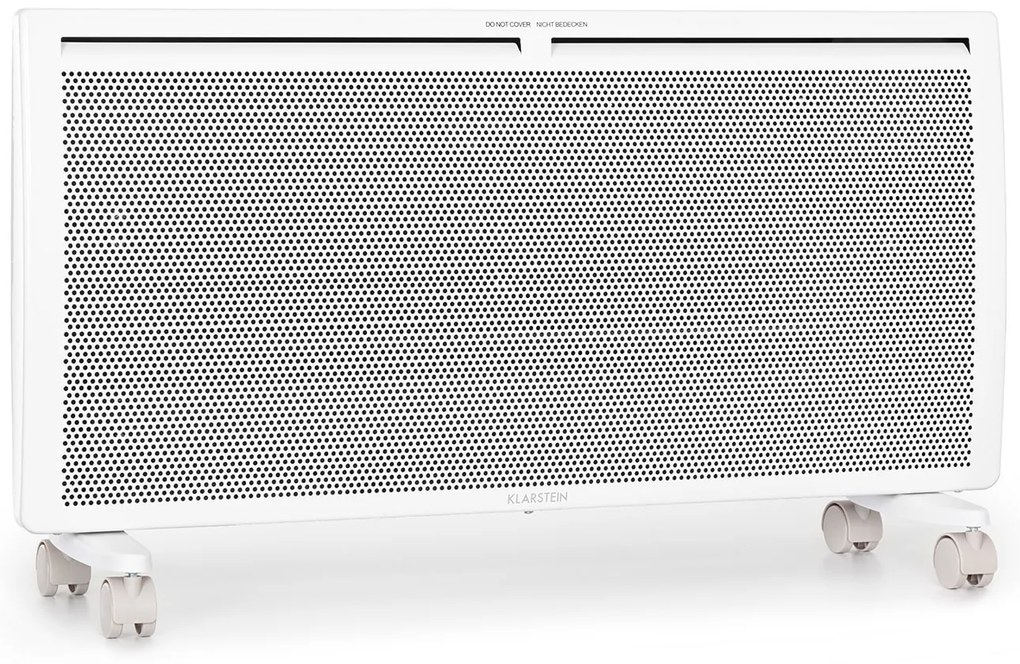 Klarstein Hot Spot Slimcurve Double Wave, konvektor, 2 az 1-ben fűtőtest, 2000 W, heti időzítő, fehér