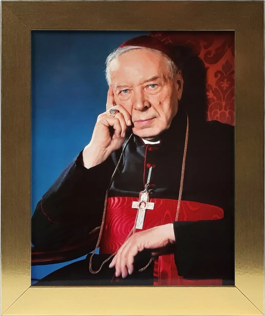 Vászonkép 30x25 Stefan Wyszyński Bíboros Arany Keret