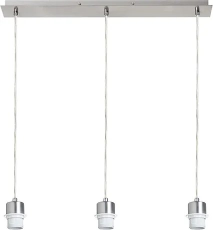 RENDL MORE 60 mennyezeti függőlámpa alap matt nikkel 230V LED E27 3x15W