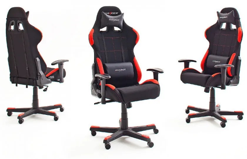 Racer 1 vezetői forgószék piros - fekete színben Multiblokk mechanizmussal