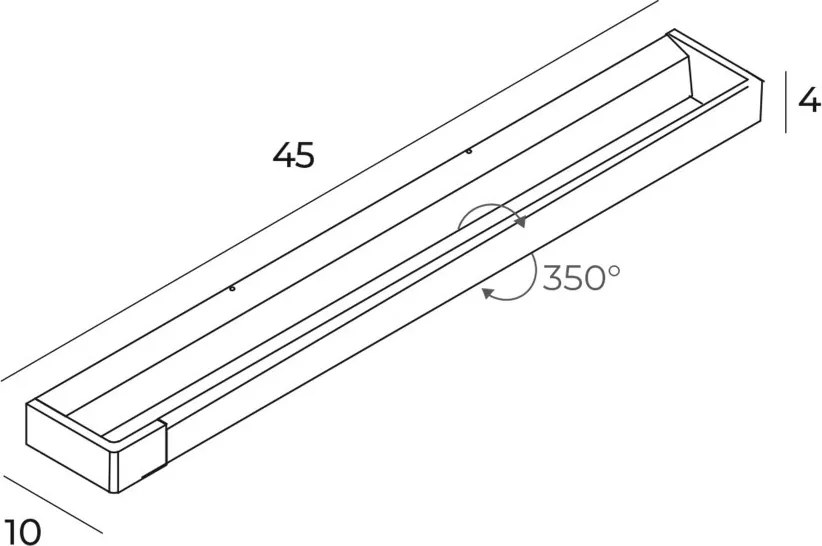 Fürdőszoba Tükörmegvilágító Lámpa Arany FLINK MAXLIGHT W0318