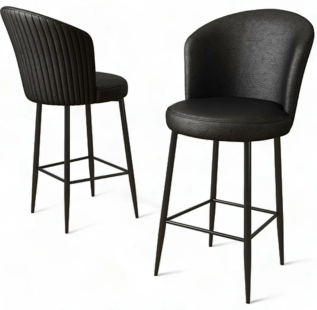 Uras Black and Black bárszék szett, 2 db, 2 db