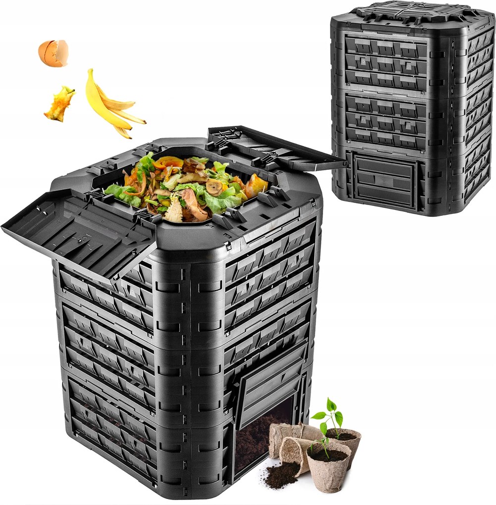 Kerti Komposztáló Nagy Moduláris Egész Éves Fagyálló Műtrágya 950L