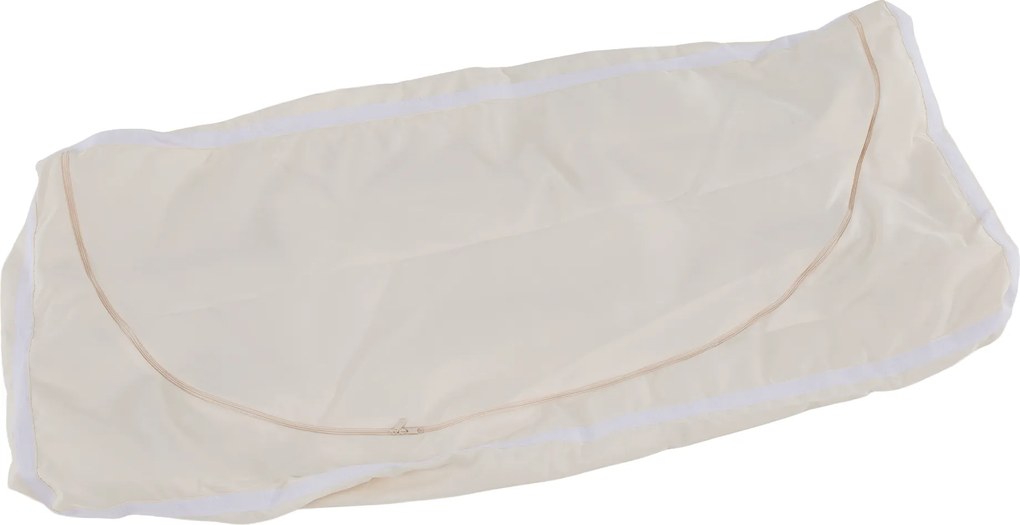 Kerti tároló doboz/pad, fekete/természetes/krémszínű, BEMUS
